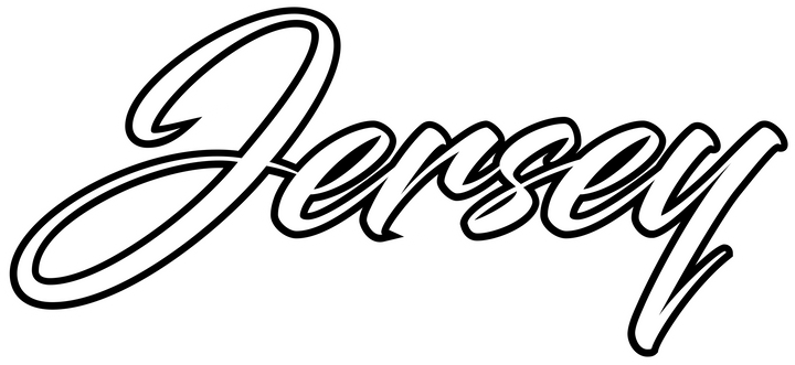 Simple Jersey Script Sticker