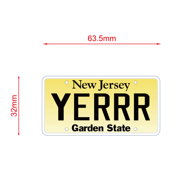 YERRR License Plate Sticker