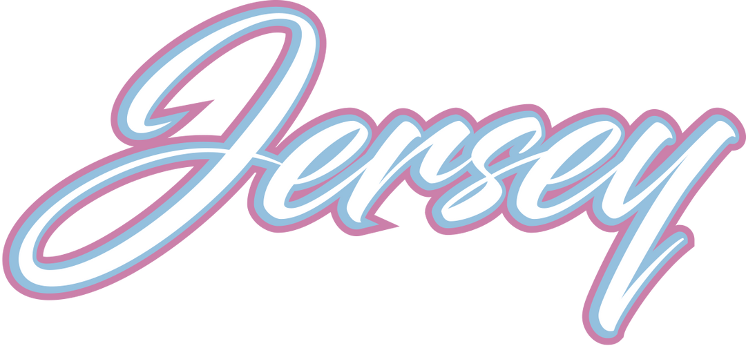 Sunset Jersey Script Sticker