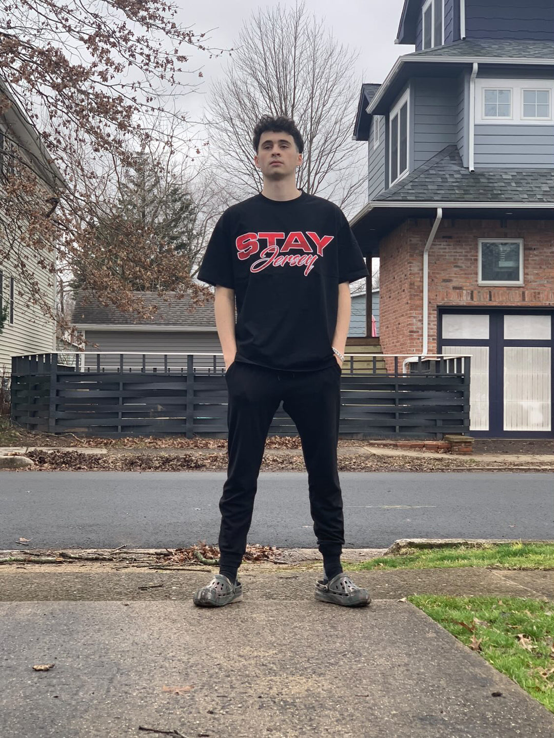 Black Staple Tee