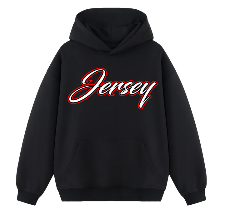 Jersey Simple Script Hoodie