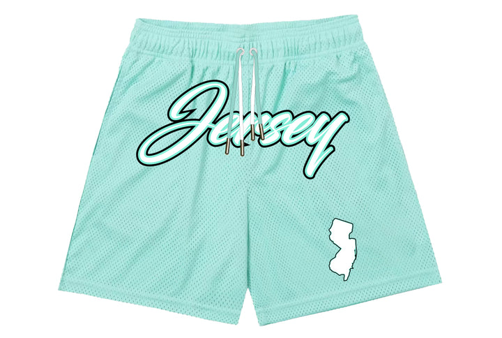 Mint Green Jersey Shorts