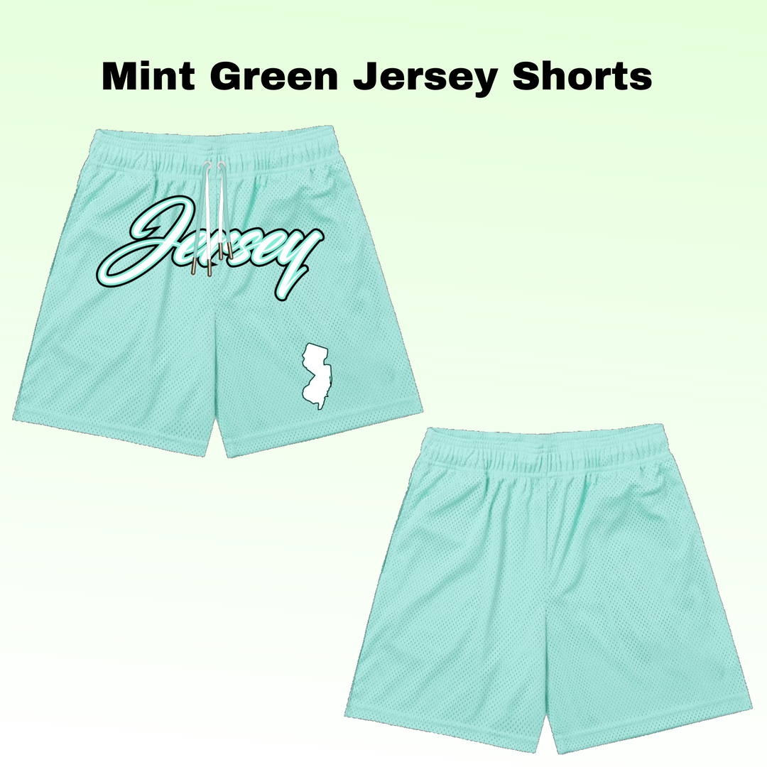 Mint Green Jersey Shorts