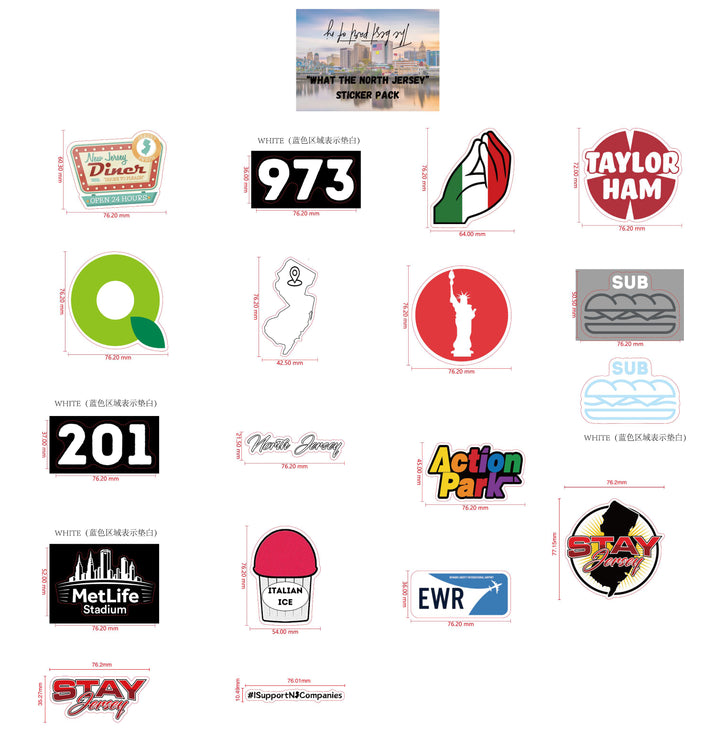 "What The North Jersey" Sticker Pack