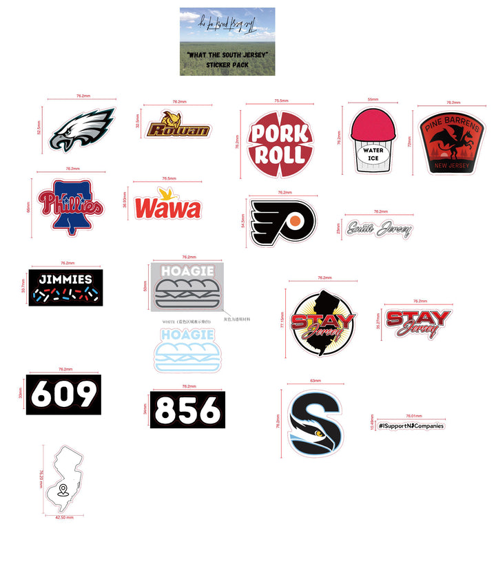 "What The South Jersey" Sticker Pack